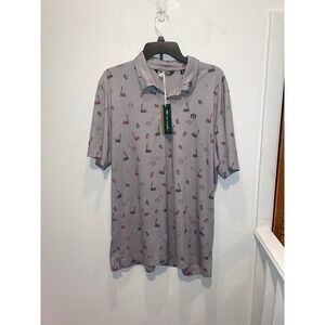 Travis Mathew Justice in Beer Men's Polo. Size XL (NWTS)